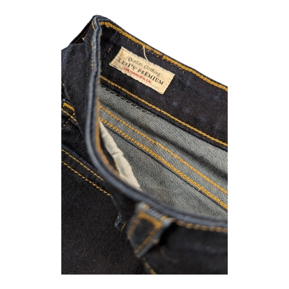 Levi's 711 Skinny Jeans Mid Rise Dark Wash Size 29 / US 8 Stretch Denim - Picture 6 of 8
